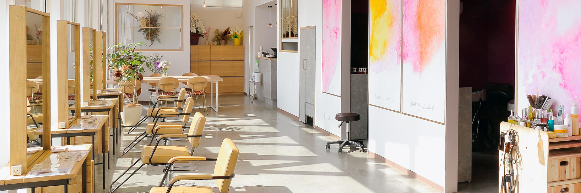 White Label gra HAIR STORY店内